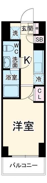 リヴシティ横濱石川町の間取り