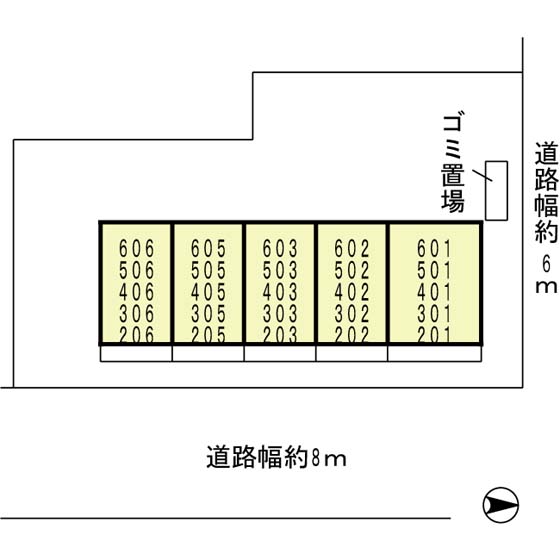 【大阪市平野区加美東のマンションの間取り】