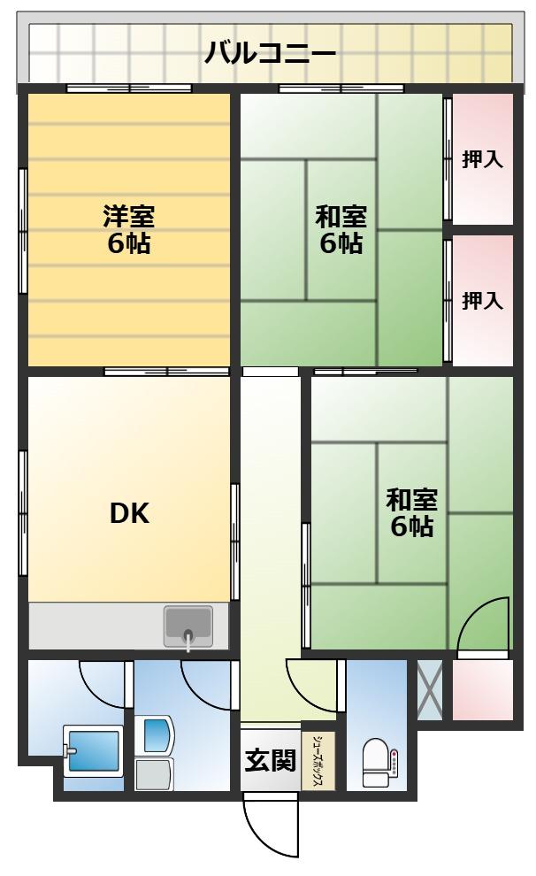 ファミリーコーポ福留の間取り