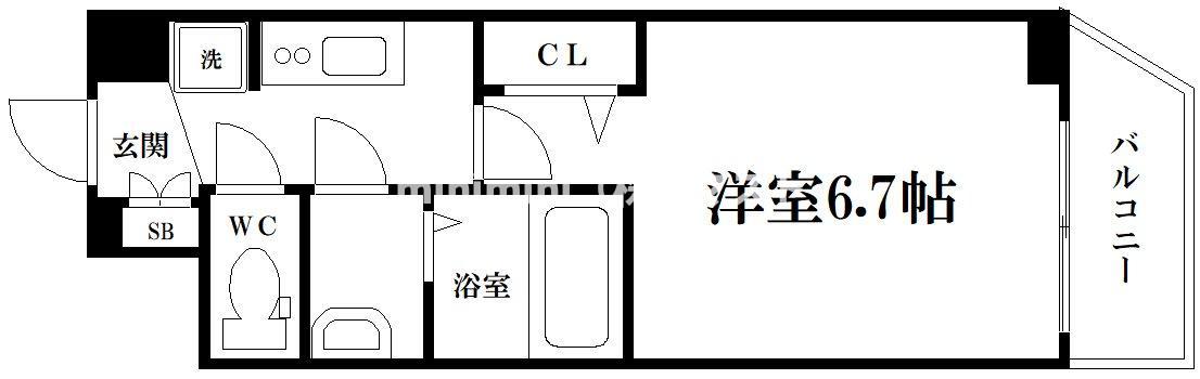 【ソルテラス都島テソロの間取り】