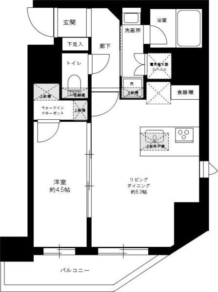 ハーモニーレジデンス上野ノースフロントの間取り