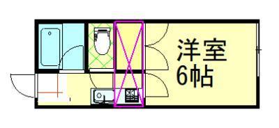 サンヴィレッジ八橋Ｃ棟の間取り