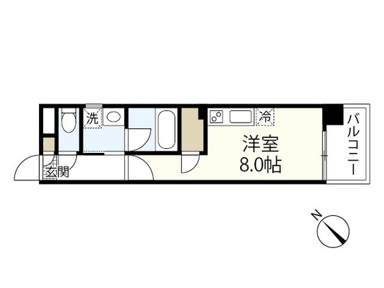 広島市東区矢賀のマンションの間取り