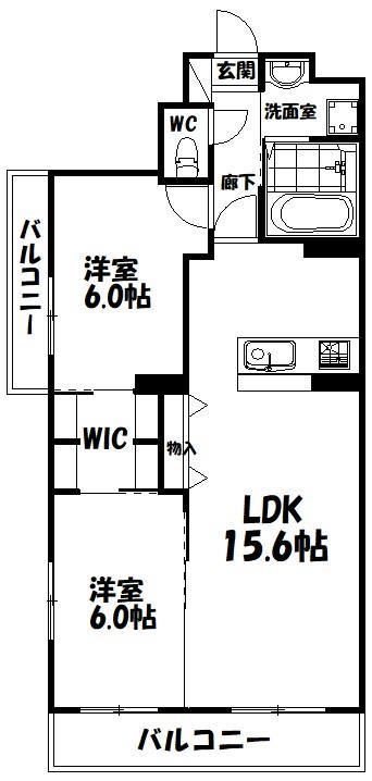 ロゼッタ和合の間取り