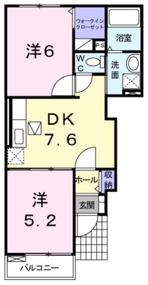 ウィッラ　アルテ　Ａの間取り