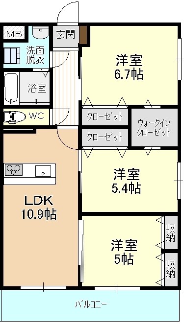 ユーミー桜の間取り