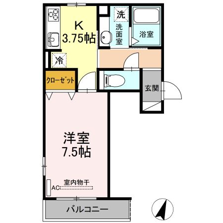メルベーユの間取り写真