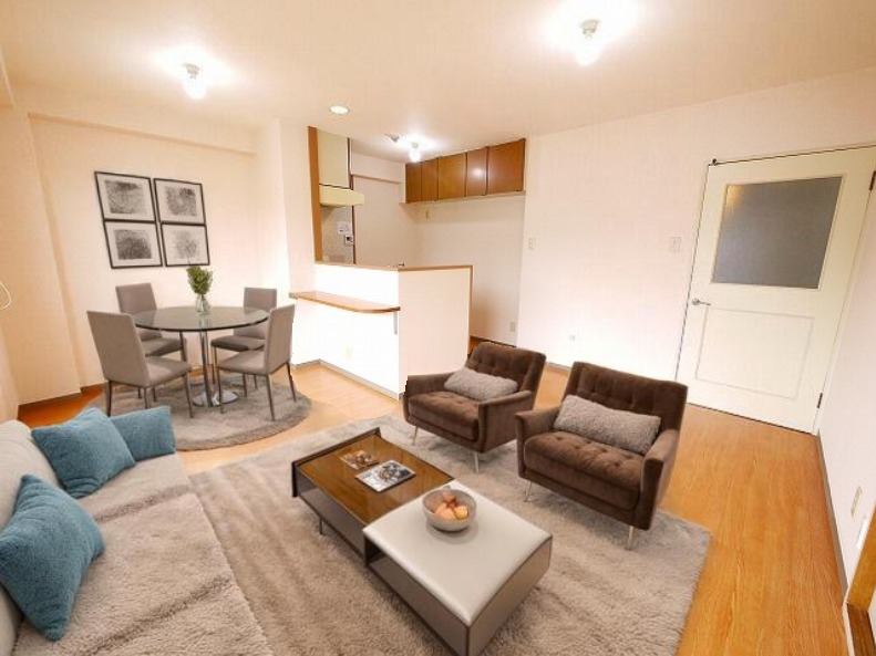 居室・リビング　CGで家具等を配置したもので家具等は含まれません