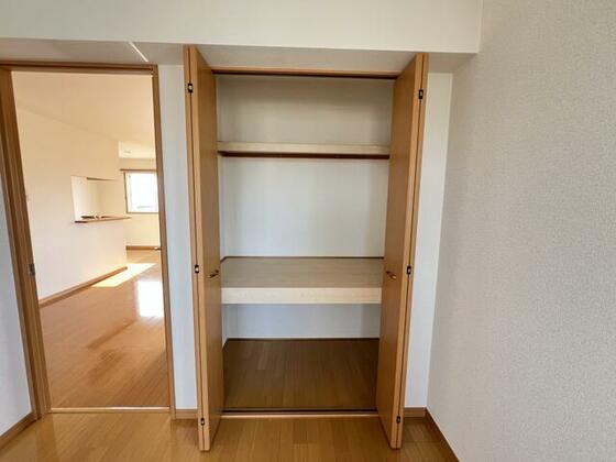 収納　退去前のため、同タイプ別部屋の写真です