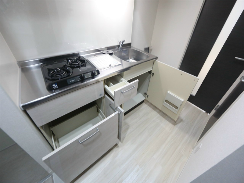 キッチン　システムキッチン　2口ガスコンロ