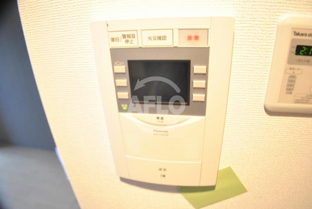 セキュリティ　ラシュレエグゼ夕陽丘　TVモニター付きインターホン