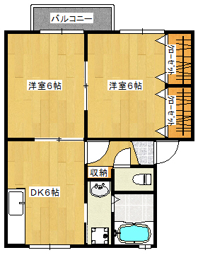 2DK Apartment in Kagoshima, Kagoshima — photo 2 of 3