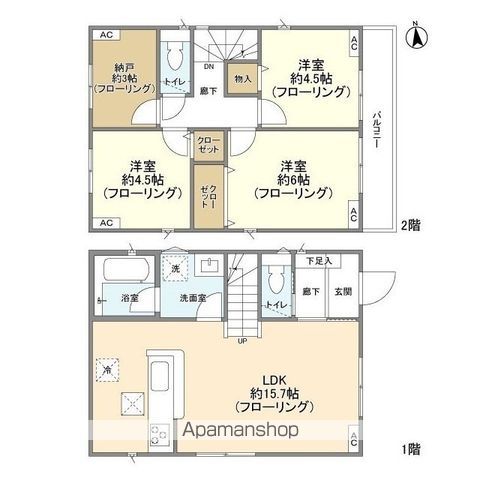 Kolet武蔵村山05の間取り写真