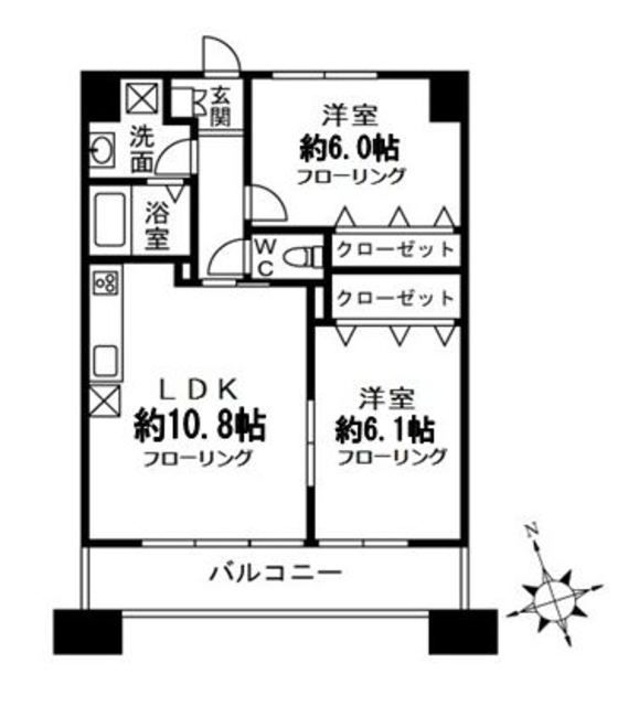 パークアレー川口の間取り写真