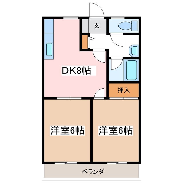 宮嶋ハイツIIの間取り写真