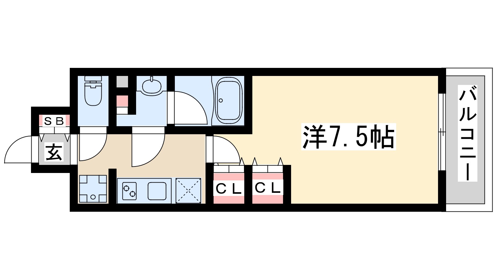 コンフォリアリヴ新大阪Qの間取り写真