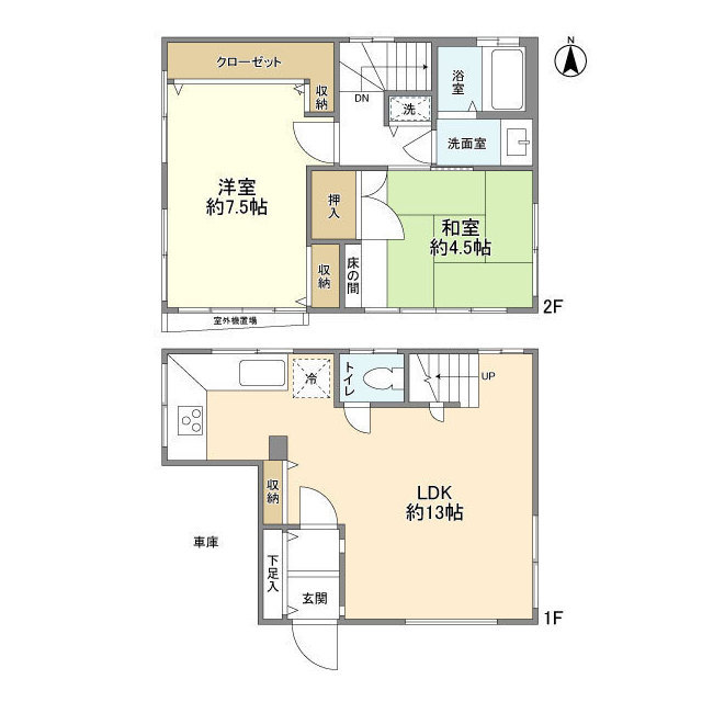 荏原6丁目貸家の間取り写真