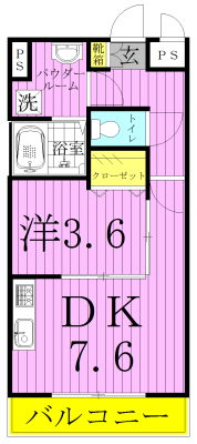 クレール柏の間取り写真