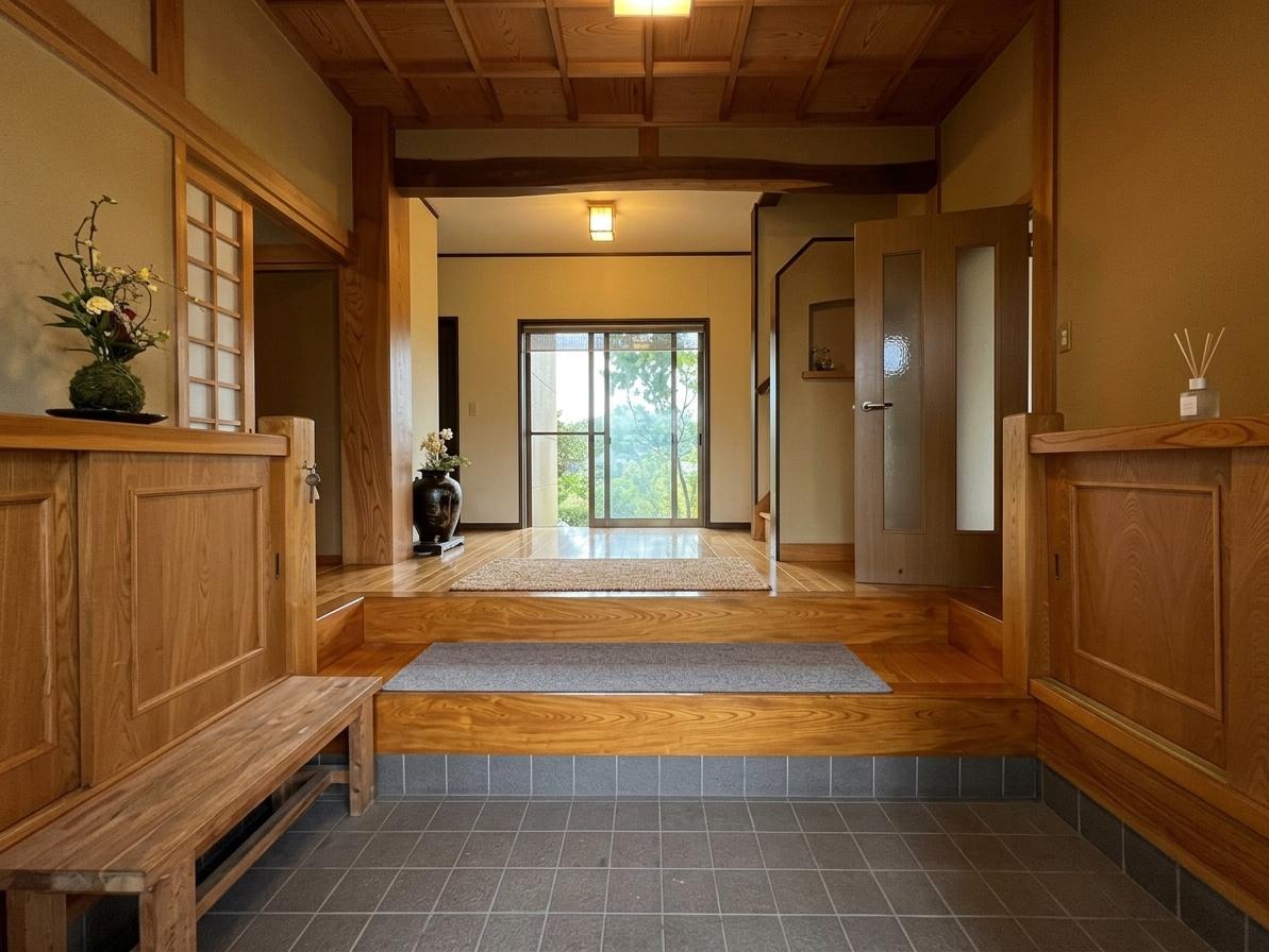 湯津上戸建ての玄関写真