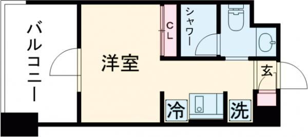 レスピール三鷹 西側の間取り写真