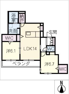 シャーメゾン高社の間取り写真