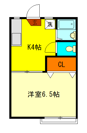 アパートメント国分寺2号棟の間取り