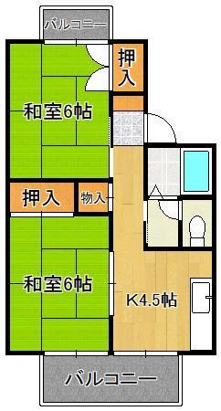 ラナイイン　Ａ棟の間取り