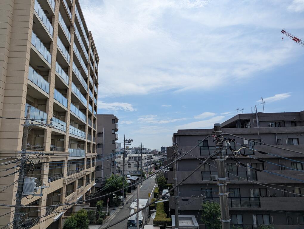眺望　光が入るお部屋です。階段数が少ないので４階でも楽に上れます