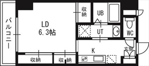 アストリアＮ６の間取り