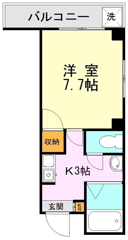 Ｂ－ＦＬＡＴ新屋敷の間取り