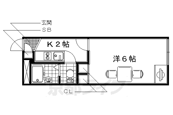 レオパレスセレーノの間取り