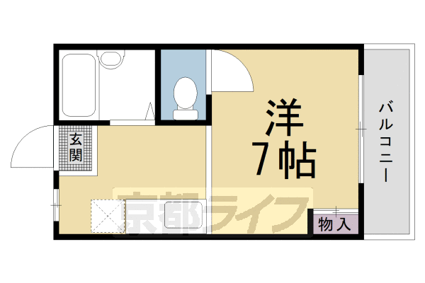 ホワイトキャンパス北白川の間取り