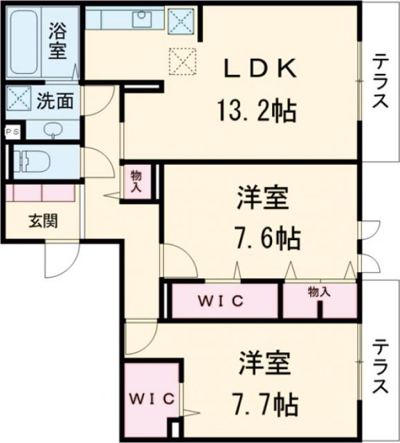 Ｅフィールド西大宮の間取り