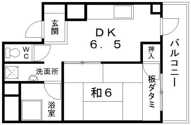 サンピア久米田（６０５号）の間取り