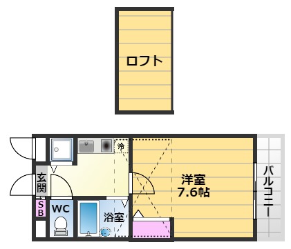 ヴィーブル三国ヶ丘の間取り