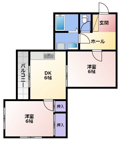 グリーンハイツヒロタカFの間取り