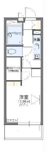 レオパレス稲毛海岸の間取り