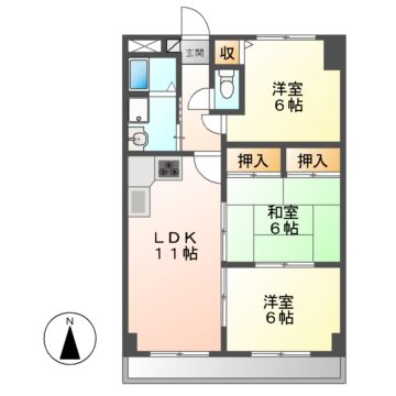 ハイム御器所の間取り