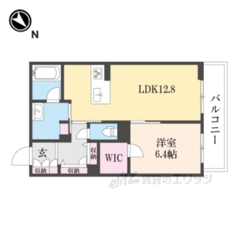 奈良市学園北のマンションの間取り