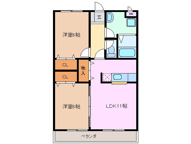 フェアリーテールマンションの間取り