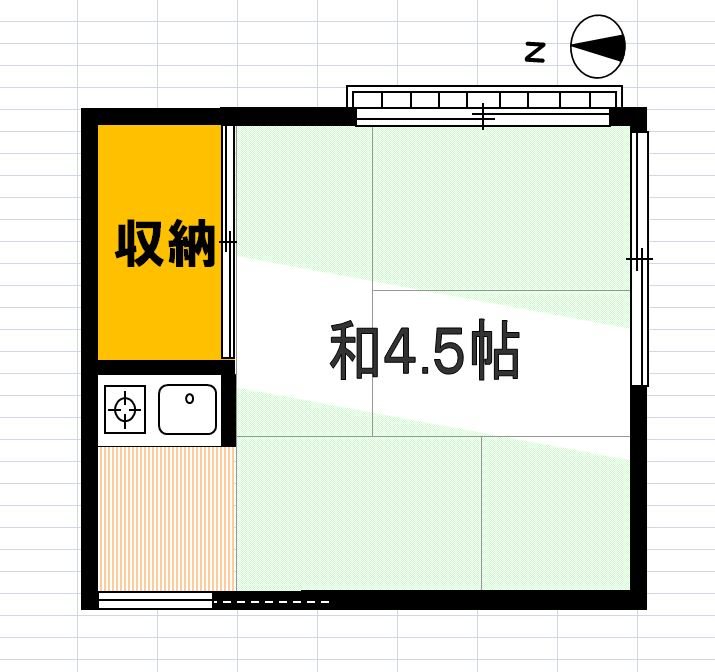 中野区本町のアパートの間取り