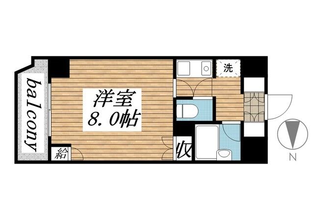 新潟市中央区本町通５番町のマンションの間取り