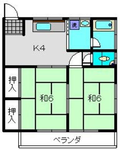 神奈川坂荘Ａの間取り