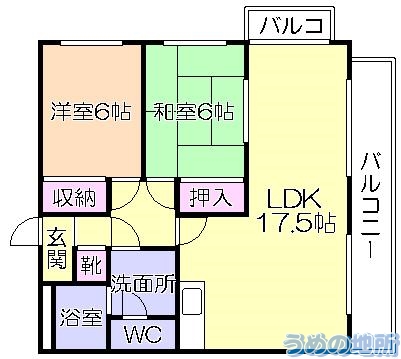 パシフィック長門石の間取り