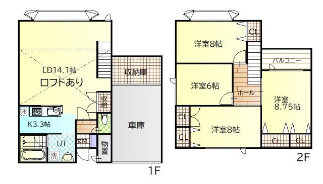 ブルーソールＡの間取り