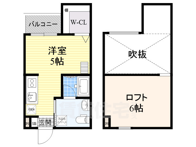 エスタブレ香ヶ丘の間取り