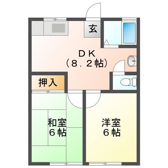 カルテット開栄の間取り