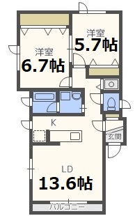 アルストロメリアの間取り