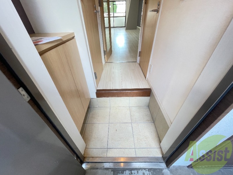 玄関　フラットな玄関！