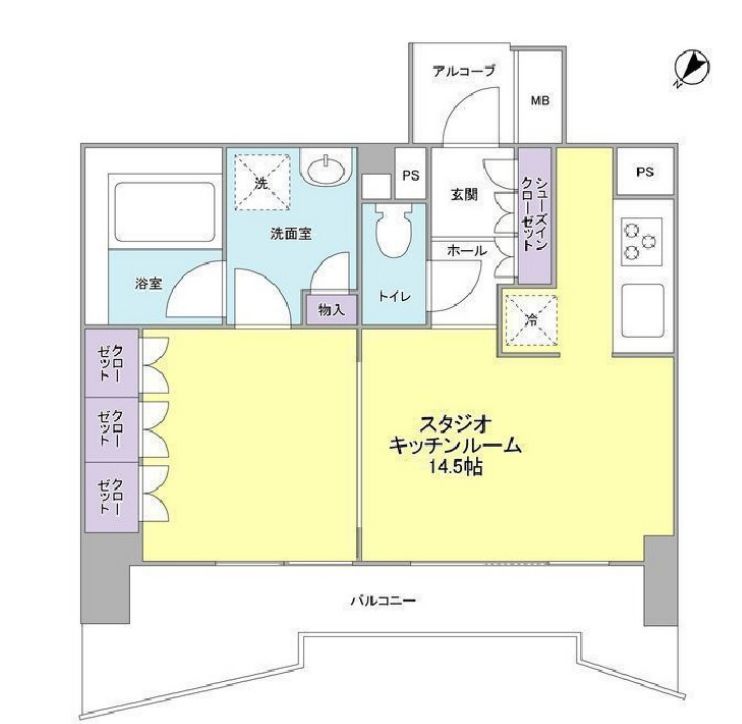 ＬａＳａｎｔｅ五反田の間取り